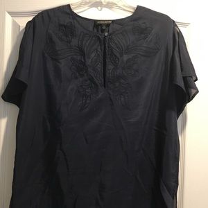 banana republic navy blue top